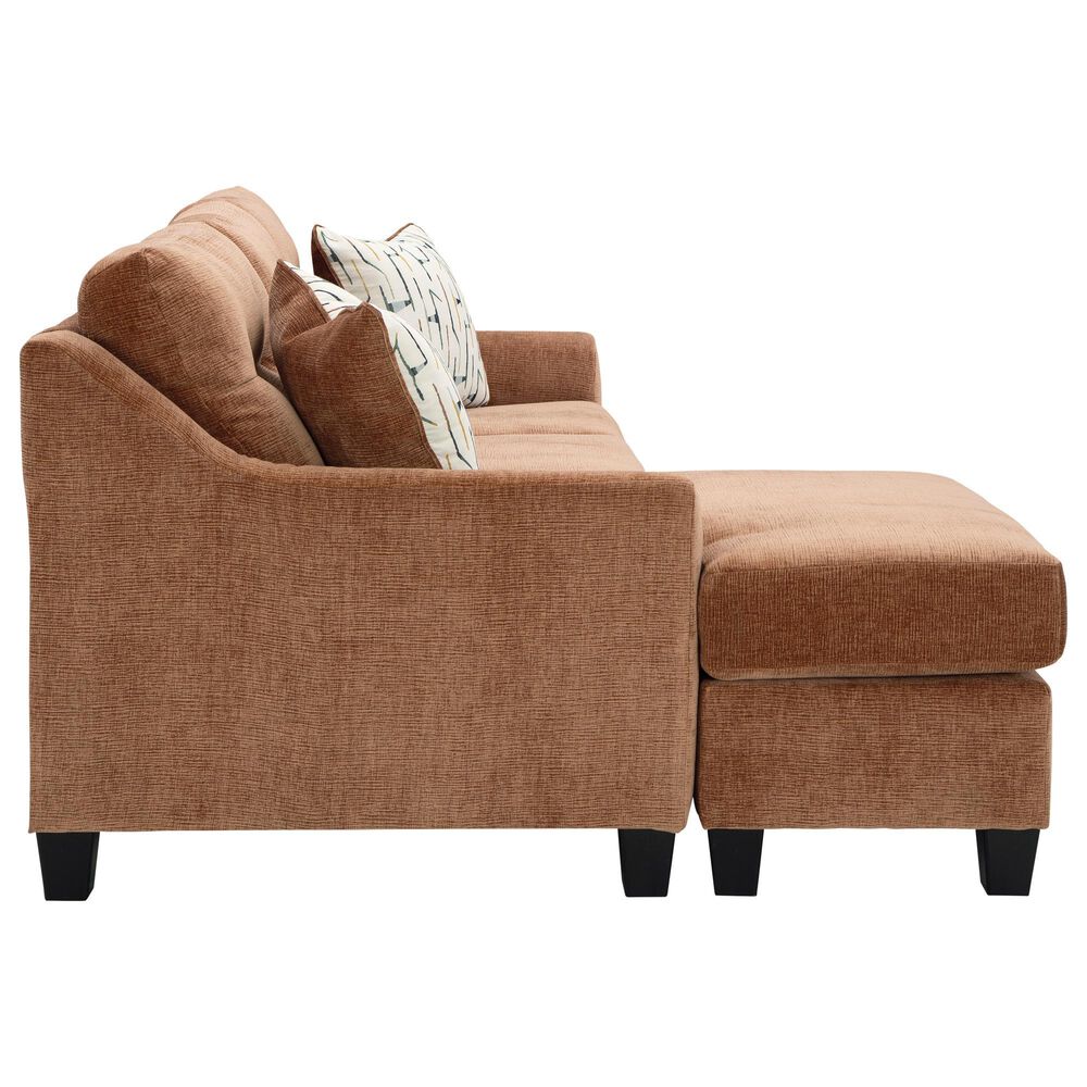 Ashley Amity Bay Stationary Queen Sofa Chaise Sleeper in Clay, , large
