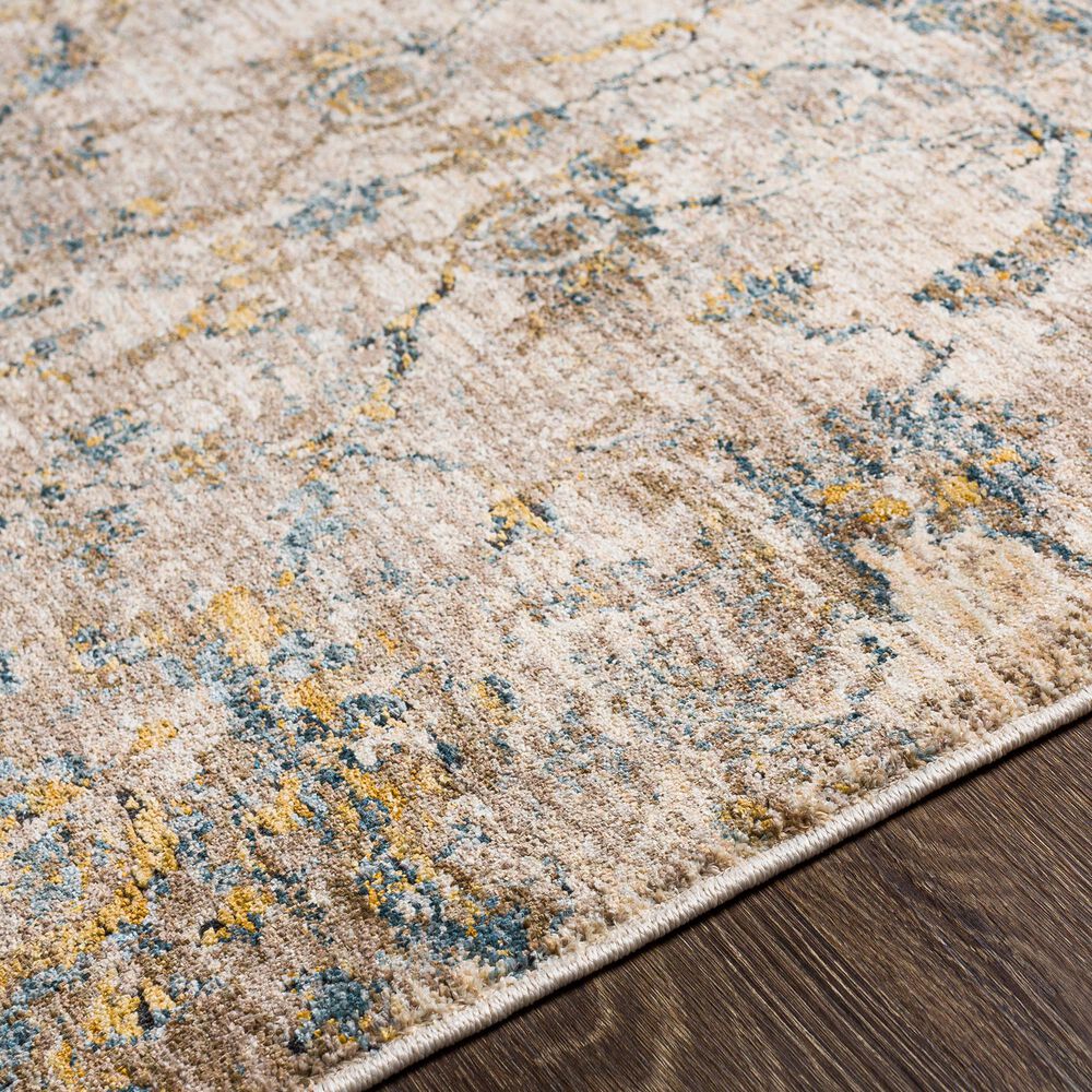 Surya Mirabel 10&#39; x 14&#39; Teal, Aqua, Mustard, Brown, Taupe and Beige Area Rug, , large