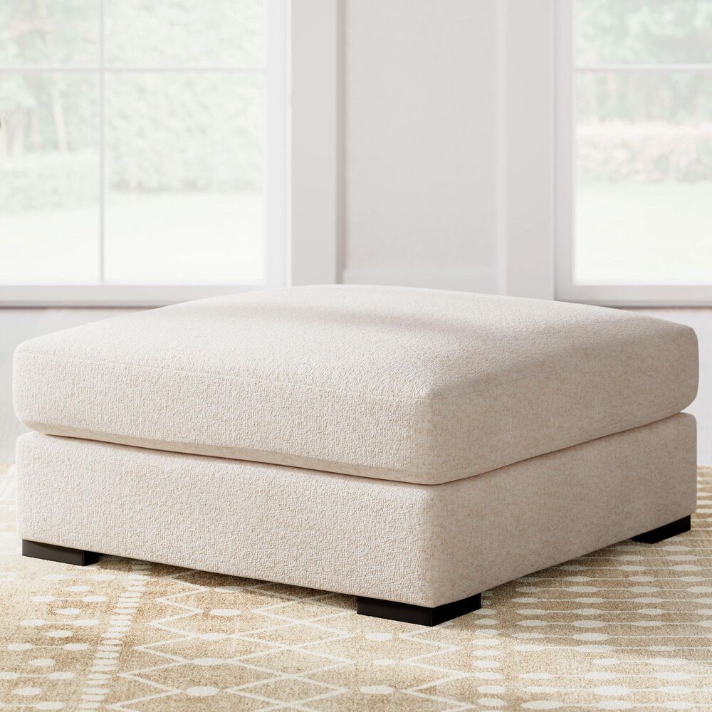 Ashley Donelson Creek Oversized Accent Ottoman in Vanilla, , large