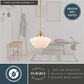 Vaxcel Eastgate 1-Light Pendant in Antique Gold, , large