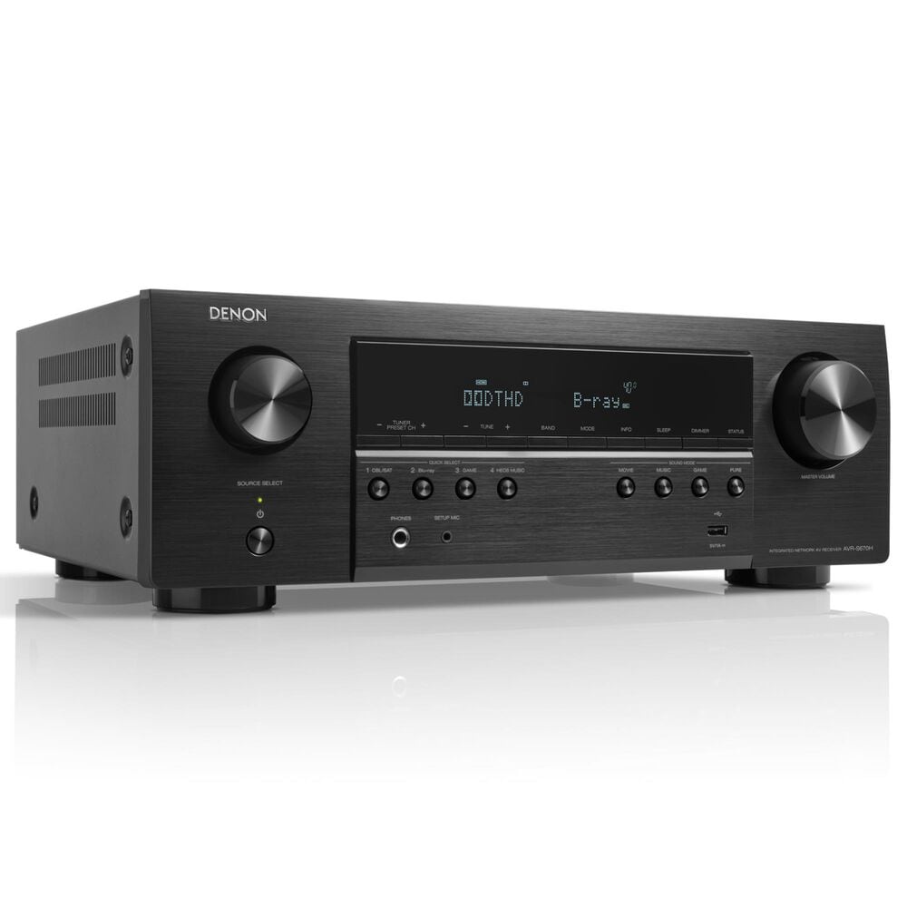 Denon VR-S670H 5.2 Channel 8K Home Theater Receiver with Polk Audio 5 Speaker Surround, , large