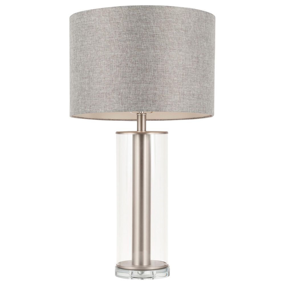 Lumisource Glacier Table Lamp in Grey and Brushed Nickel, , large