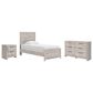 Ashley Broachmyn Twin Bed with Dresser and Nightstand in Light Gray, , large