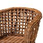 Baxton Studio Mario Arm Chair in Natural Brown and Brown (Set of 2), , large