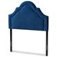 Baxton Studio Rita Twin Panel Headboard in Blue Velvet, , large