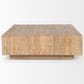 Mercana Furniture & Decor Hayden Square Coffee Table in Light Brown, , large
