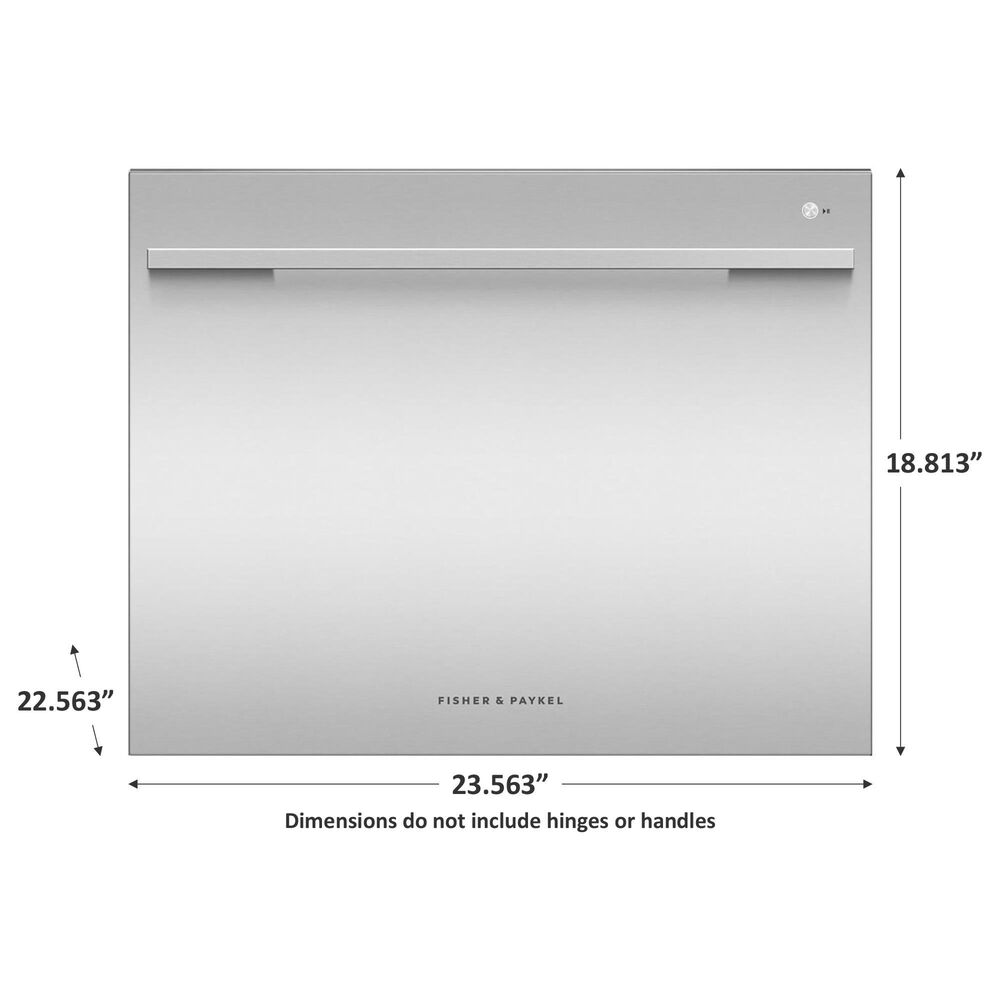 Fisher &amp; Paykel Built-In Fully Integrated Tall Single Drawer Dishwasher in EZKleen Stainless Steel, , large