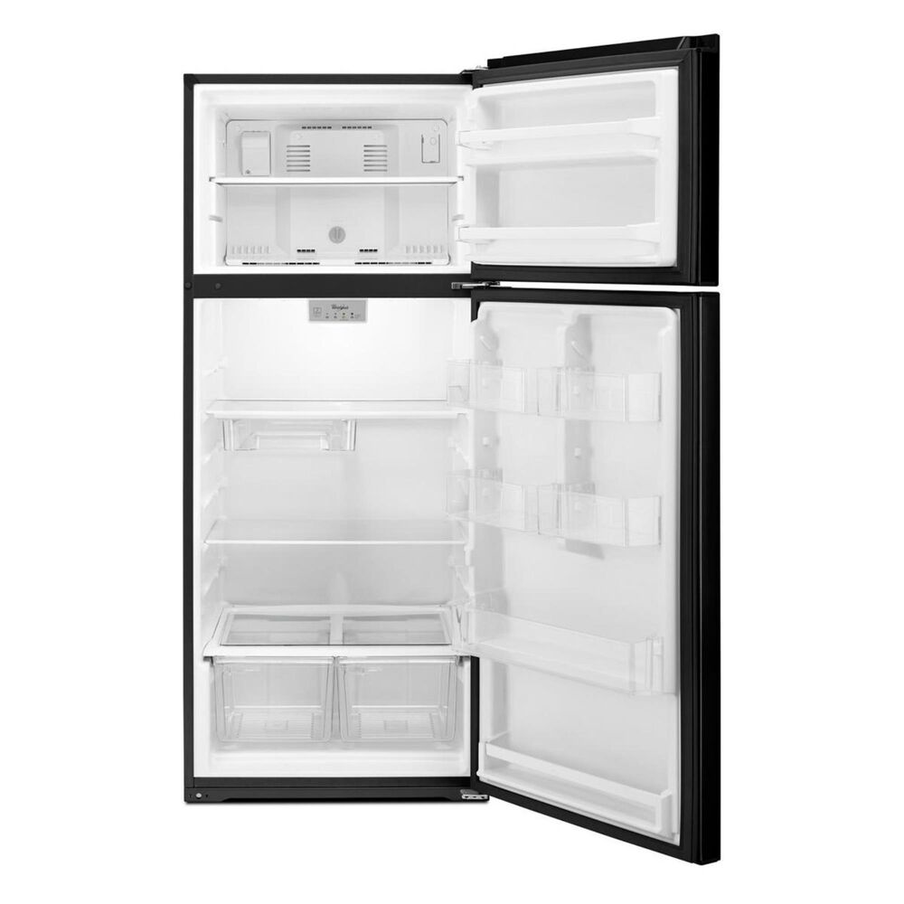 Whirlpool 18 Cu. Ft. 28-inch Wide Refrigerator Compatible With The EZ Connect Icemaker Kit in Black, , large