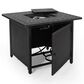 Noble House Aspen Square Fire Pit in Matte Black, , large