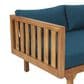 Hearth and Haven Claremont Outdoor Sofa Daybed in Dark Teal, , large