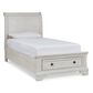 Ashley Robbinsdale Twin Storage Sleigh Bed in Antique White, , large
