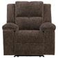 Simeon Collection Bronco Manual Rocker Recliner in Plush Umber, , large