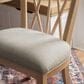 Linon Home Decor Bailey Side Chair with Beige Fabric Cushion Seat in Natural, , large