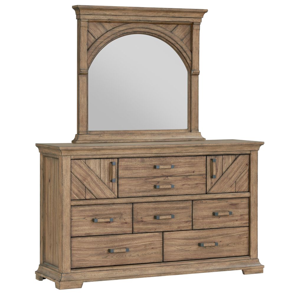 Karavan Casual Dining 
5-Piece Queen Bedroom in Knotty Hickory, , large