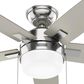 Hunter Anisten 44" Indoor Ceiling Fan with LED Light in Brushed Nickel, , large