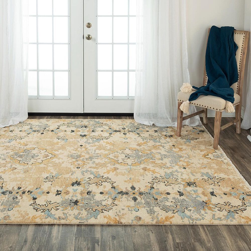 RIZZY Belmont 10&#39; x 14&#39; Beige, Gold and Grey Area Rug, , large
