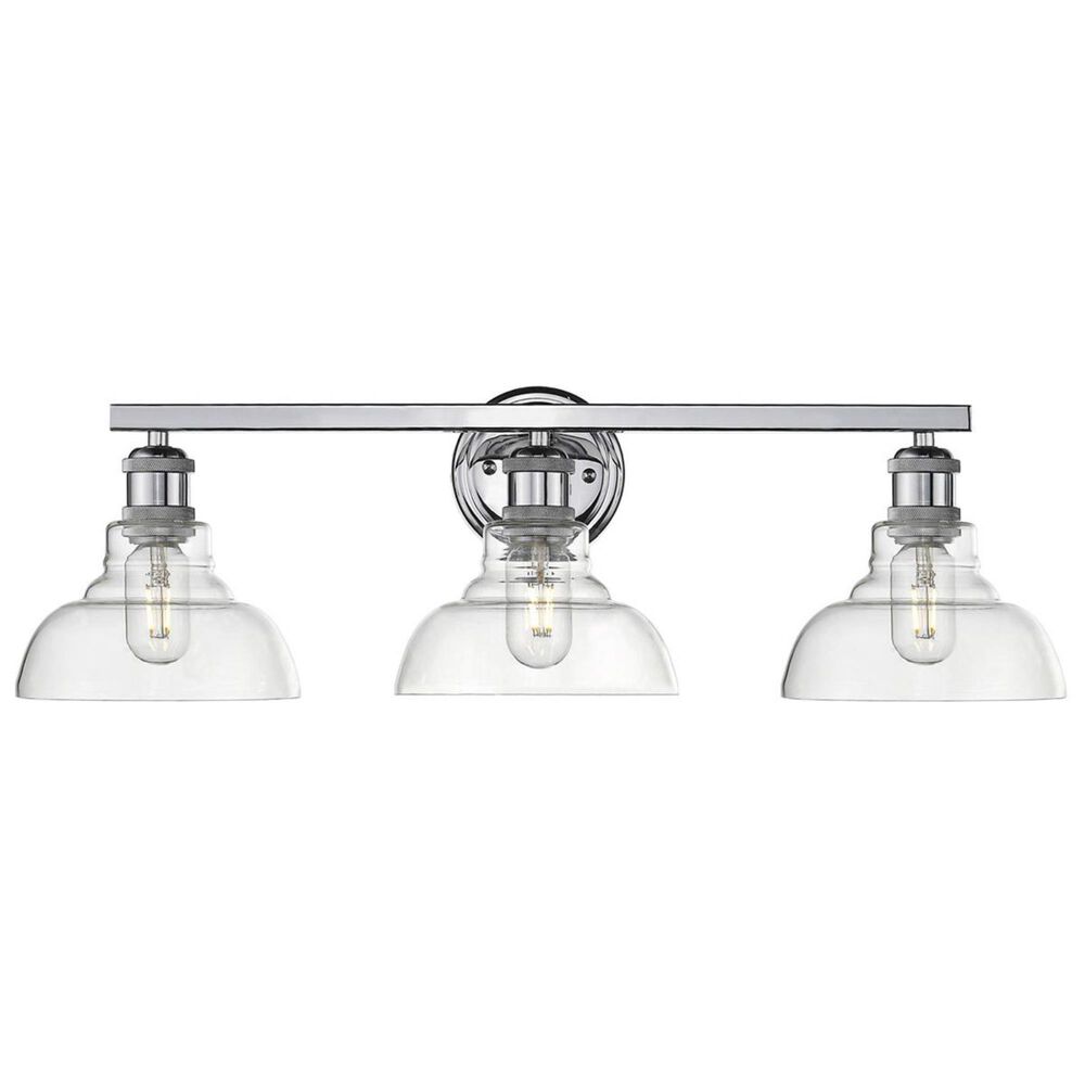 Golden Lighting Carver 3-Light Bath Vanity in Chrome, , large
