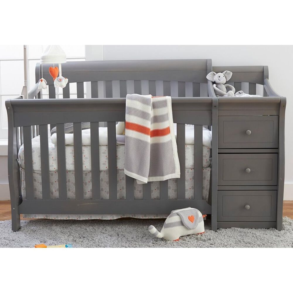 Sorelle Furniture Princeton Elite Crib and Changer in Weathered Gray, , large