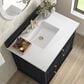 James Martin Vanities Lorelai 36" Single Vanity in Black Onyx with 3 cm White Zeus Quartz Top, , large
