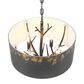 Golden Lighting Arboreal 4-Light Pendant in Antique Black, , large