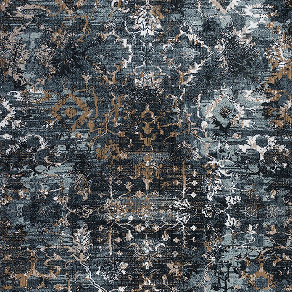 RIZZY Elite 10&#39; x 13&#39; Charcoal and Denim Area Rug, , large