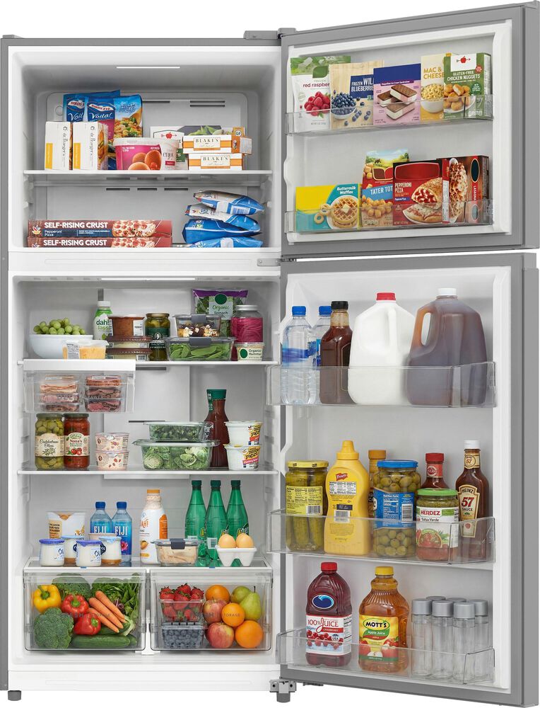 Frigidaire 19 Cu. Ft. Garage Ready Top Freezer Refrigerator with Deli Drawer in Fingerprint Resistant Stainless Steel, , large