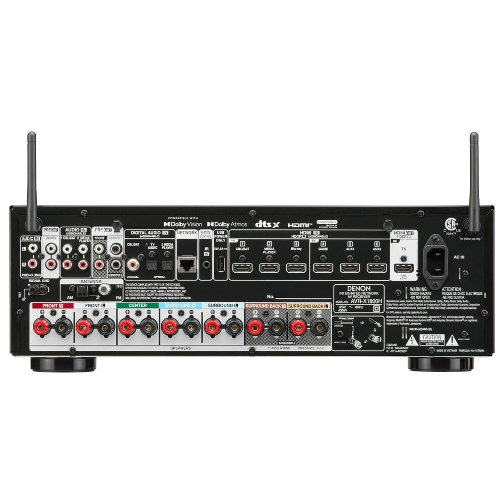 Denon 7.2 Ch. 8K AV Receiver, , large