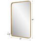 Salt & Light 38" x 24" Wall Mirror in Gold Leaf, , large