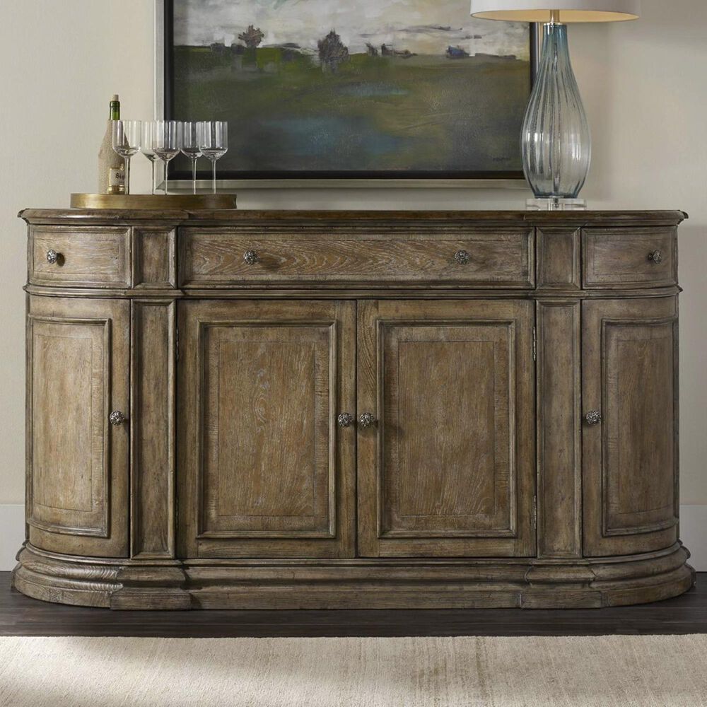 Hooker Furniture Solana 3-Drawer Buffet with 4 Doors in Light Caramel Latte, , large