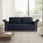 Lifestyle Solutions Riles Stationary Storage Sofa in Navy Blue, , large