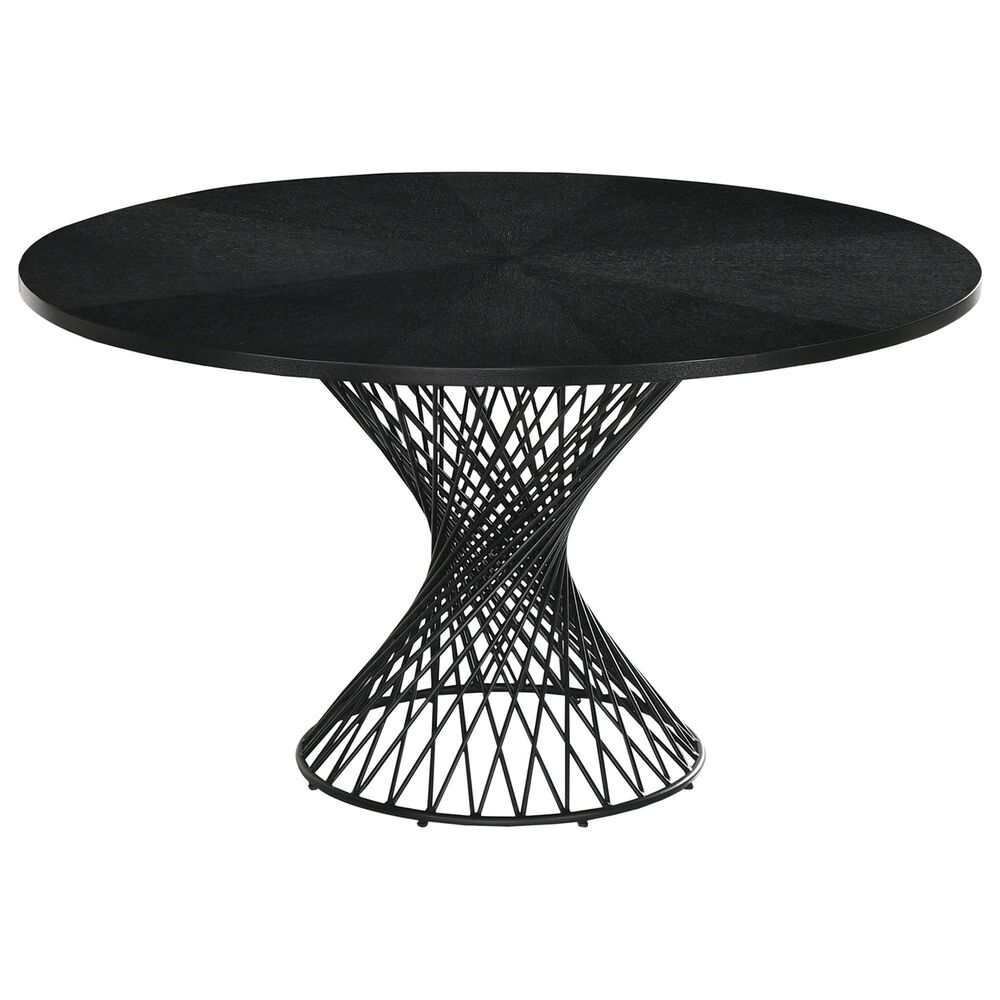 Blue River Cirque and Jackie 5-Piece Round Dining Set in Black, , large