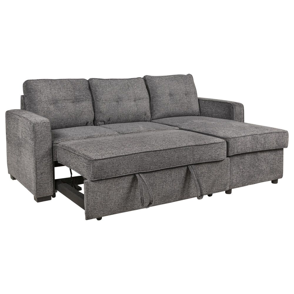 Steve Silver Noah Sofa Sleeper with Chaise in Gray, , large