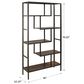 Ashley Frankwell Bookcase in Brown and Black, , large