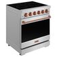 Thor Kitchen Gordon Ramsay 4.6 Cu. Ft. Professional Freestanding Electric Range with Rose Gold Handle Kit in Stainless Steel, , large