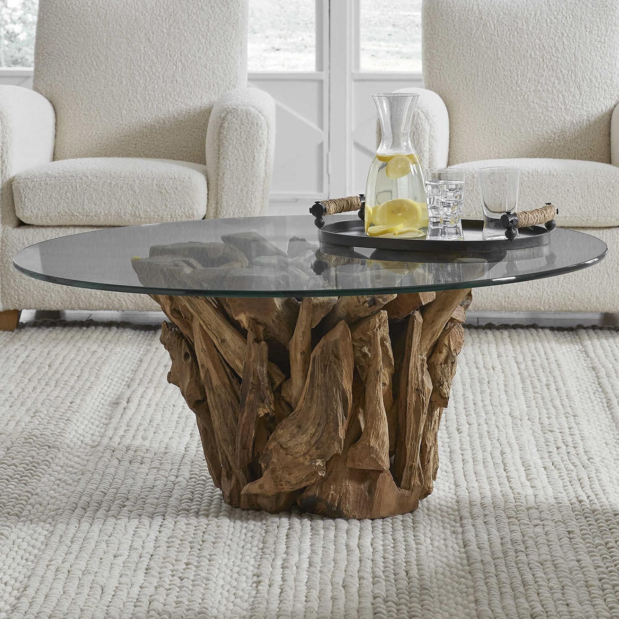 Uttermost teak root coffee table discount