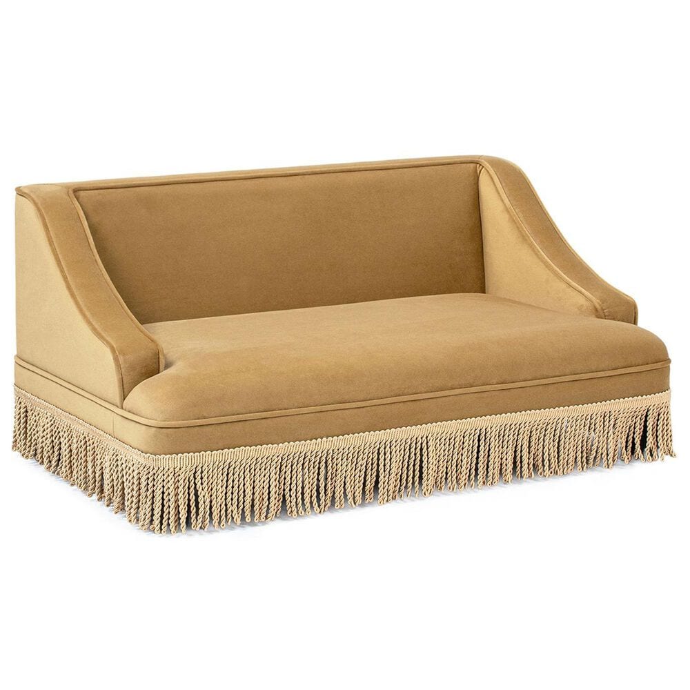 Jennifer Taylor Home Duchess 33" Medium Princess Pet Bed Sofa with Fringe Skirt in Gold Yellow, , large