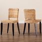 Baxton Studio Dermot Side Chair in Dark Brown and Natural Brown (Set of 2), , large
