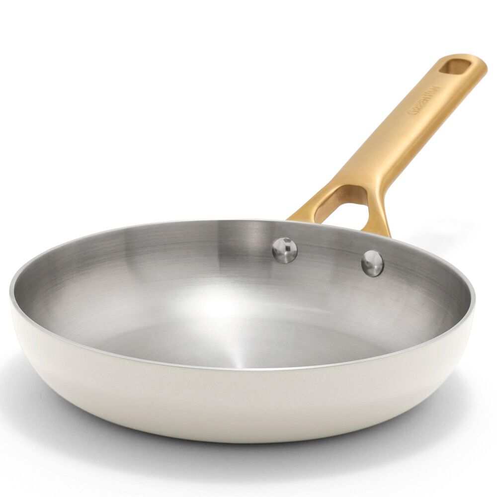 Green Pan Reserve Pro 8" Uncoated Open Frypan in Cream, , large