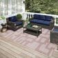 Dalyn Rug Company Sedona Geometric 5" x 7"6" Taupe Indoor/Outdoor Area Performance Rug, , large