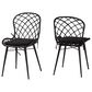 Baxton Studio Sabelle Side Chair in Black (Set of 2), , large