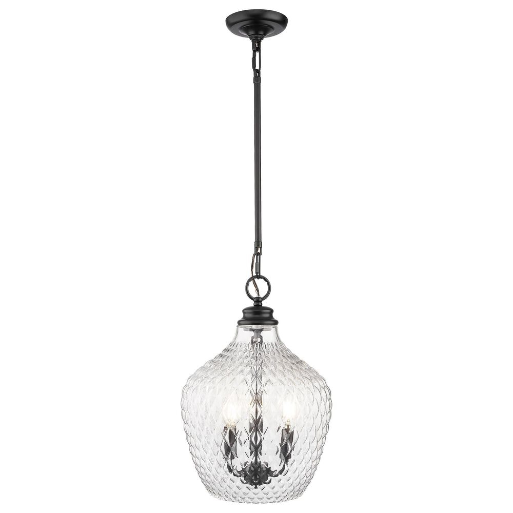Golden Lighting Adeline 3-Light Pendant in Matte Black, , large