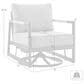 Hearth and Haven Crown Outdoor Patio Swivel Glider Lounge Chair in Gray, , large