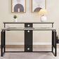 Valor Living Ace Computer Desk with Hutch in Grey Taupe and Matte Black, , large