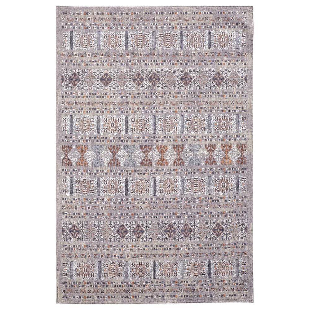 Feizy Francisco 1"8" x 2"10" Rust and Gray Area Rug, , large