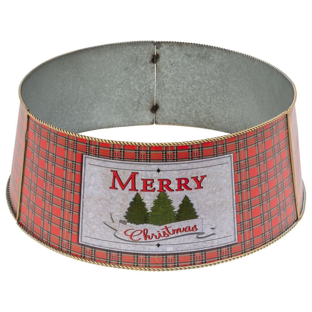 The Gerson Company Merry Christmas Tree Collar in Red, , large
