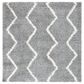 Safavieh Venus Shag Chevron 6"7" Square Grey and Ivory Area Rug, , large