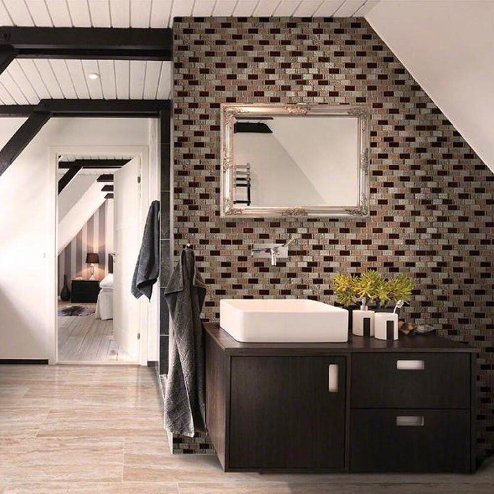 MS International Pietra Venata Sand 12" x 12" Porcelain Mosaic Sheet, , large
