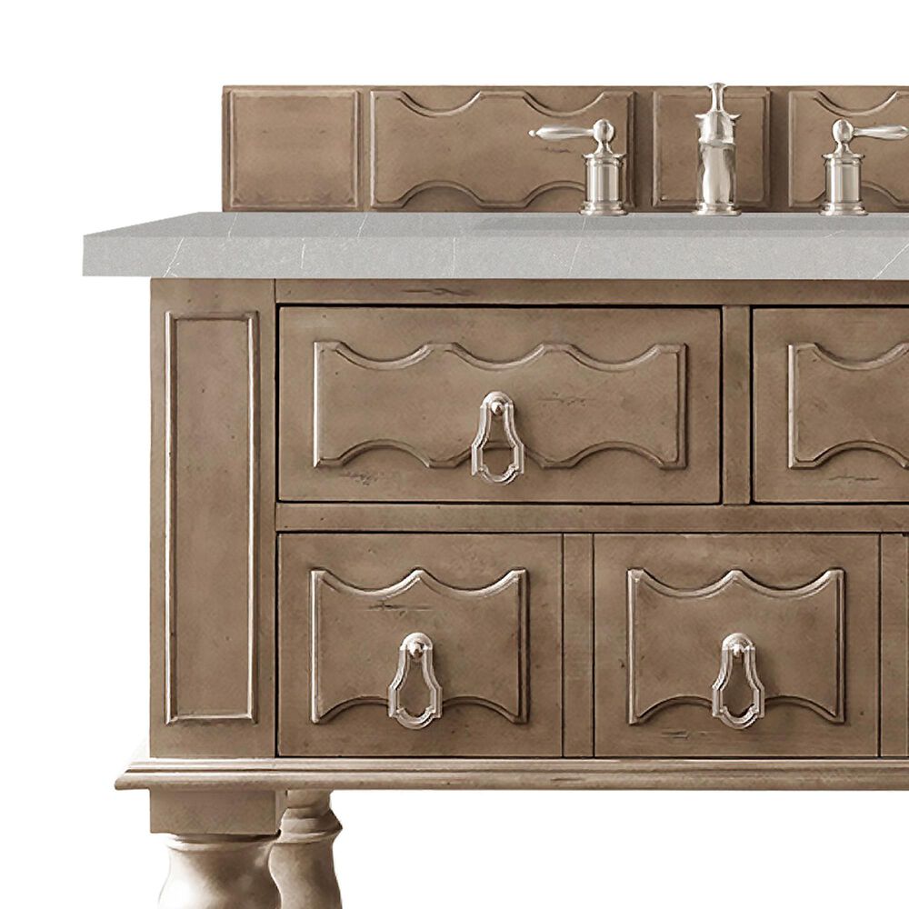 James Martin Castilian 36" Single Bathroom Vanity in Empire Gray with 3