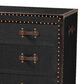 Baxton Studio Benton 4-Drawer Storage Cabinet in Black, , large