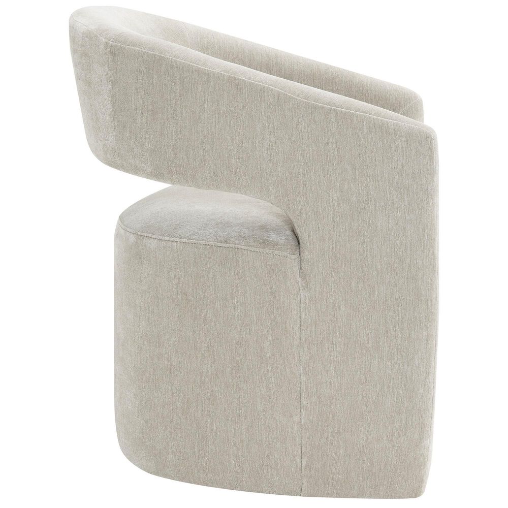 Furniture of America Rivena Modern Arm Chair with Casters in Taupe, , large